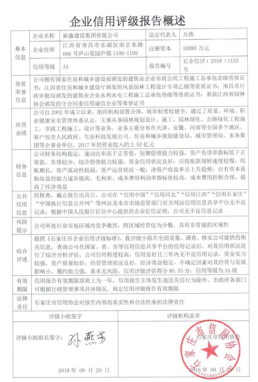 新鑫建设集团有限公司