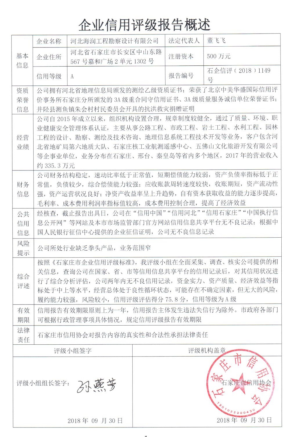 河北海润工程勘察设计有限公司