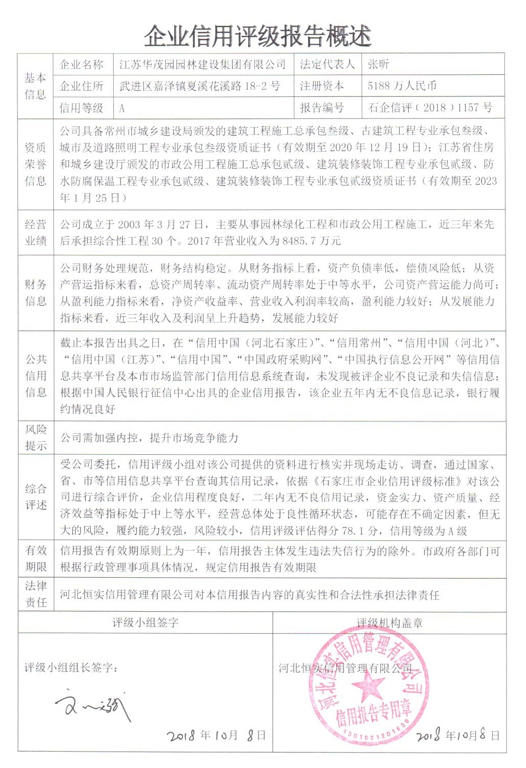 江苏华茂园园林建设集团有限公司