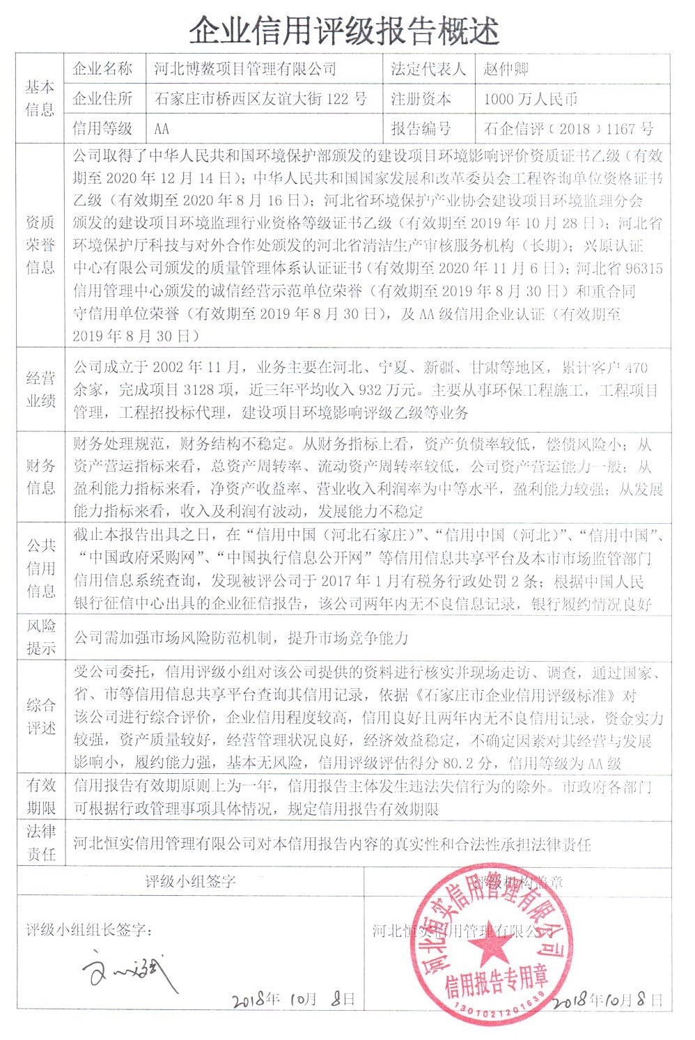 河北博鳌项目管理有限公司