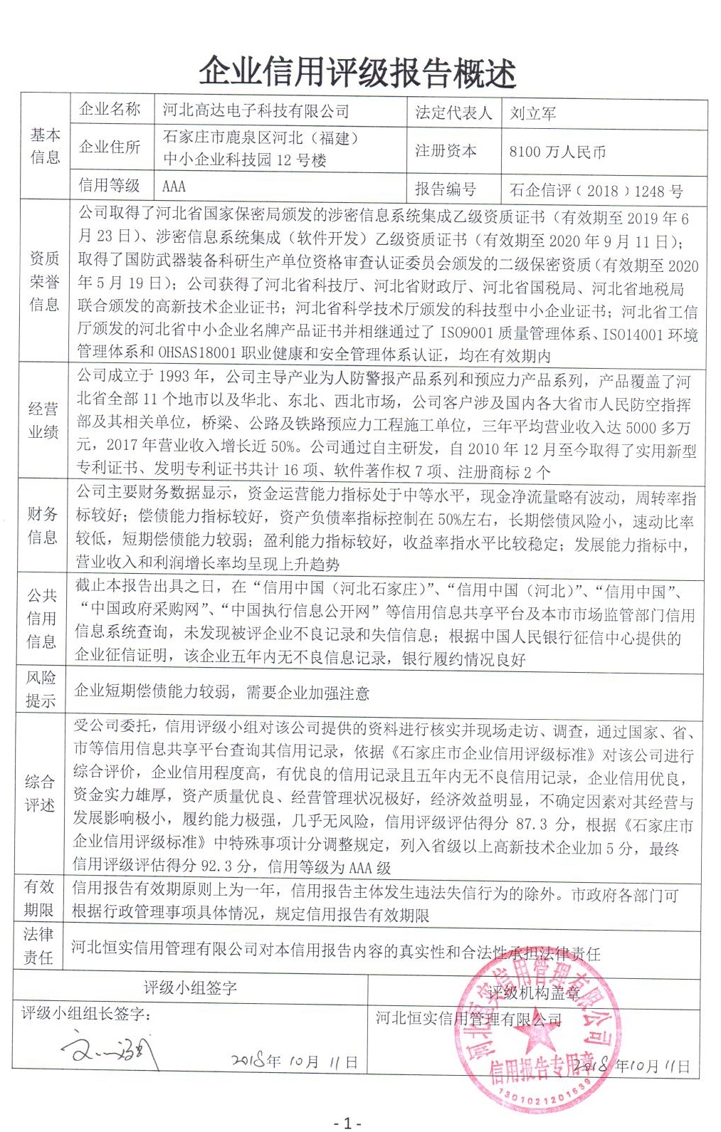 河北高达电子科技有限公司