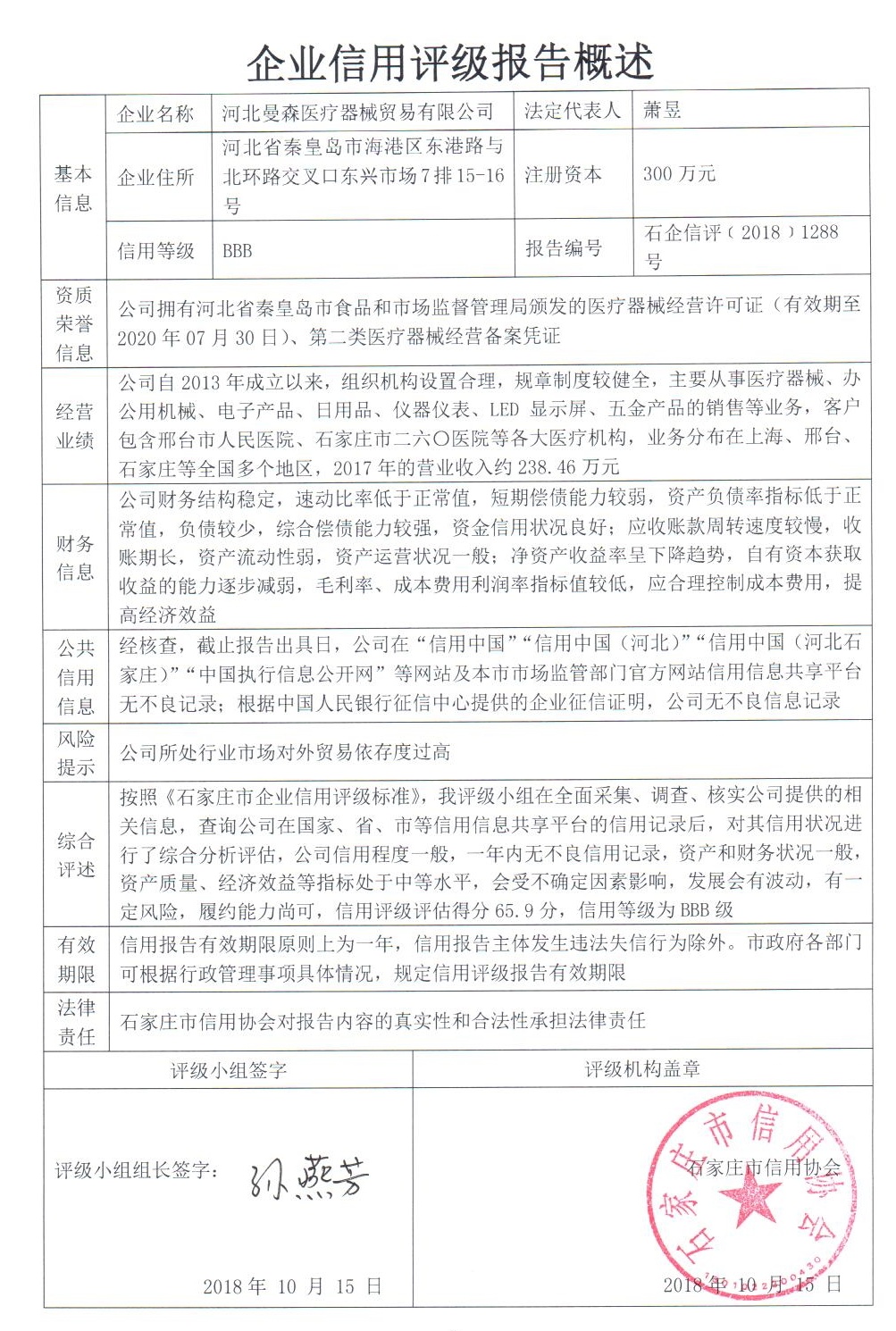 河北曼森医疗器械贸易有限公司