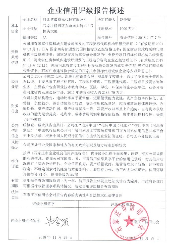河北博鳌招标代理有限公司