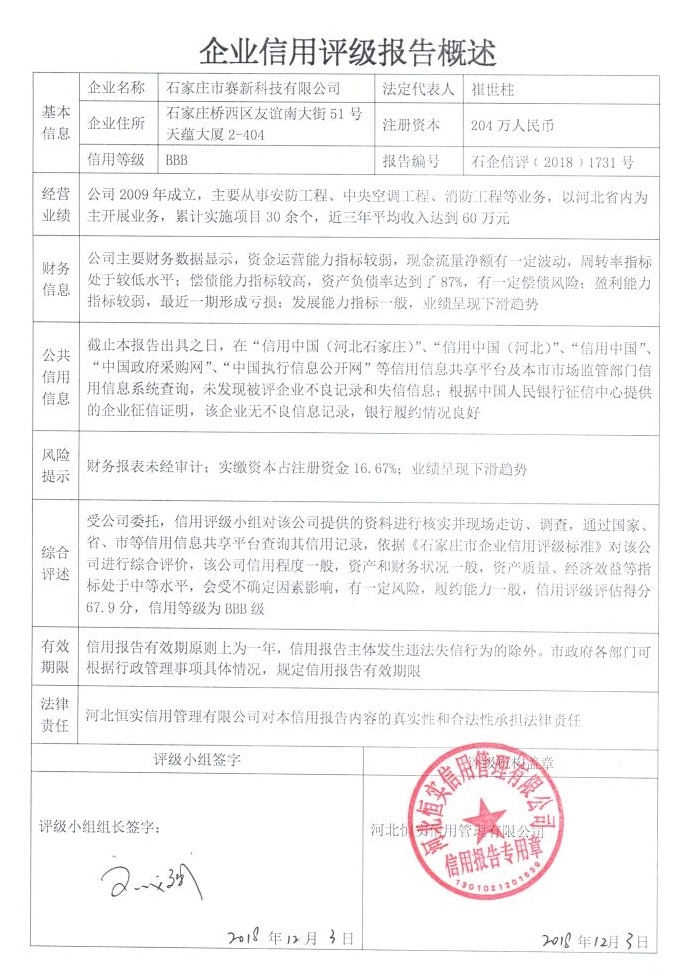 石家庄市赛新科技有限公司