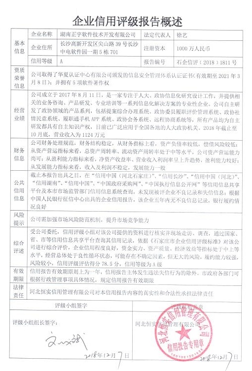 湖南正宇软件技术开发有限公司