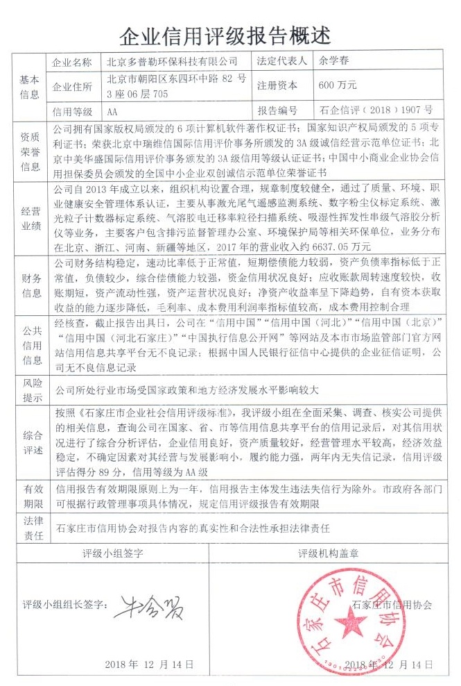 北京多普勒环保科技有限公司