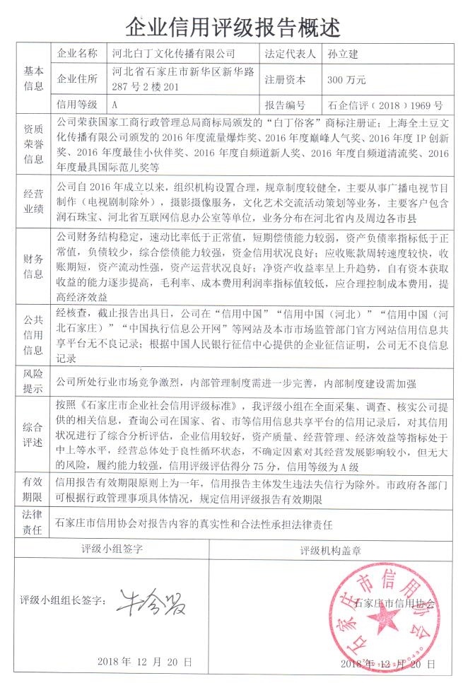 河北白丁文化传播有限公司
