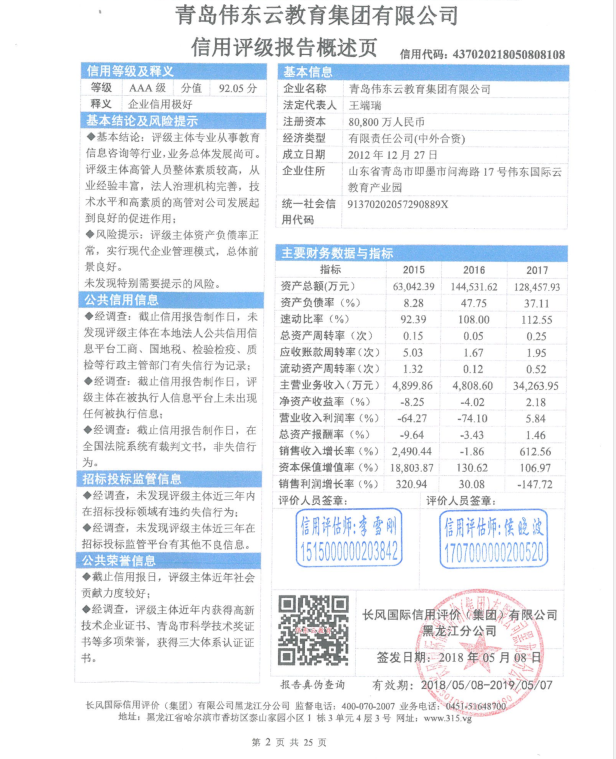 青岛伟东云教育集团有限公司