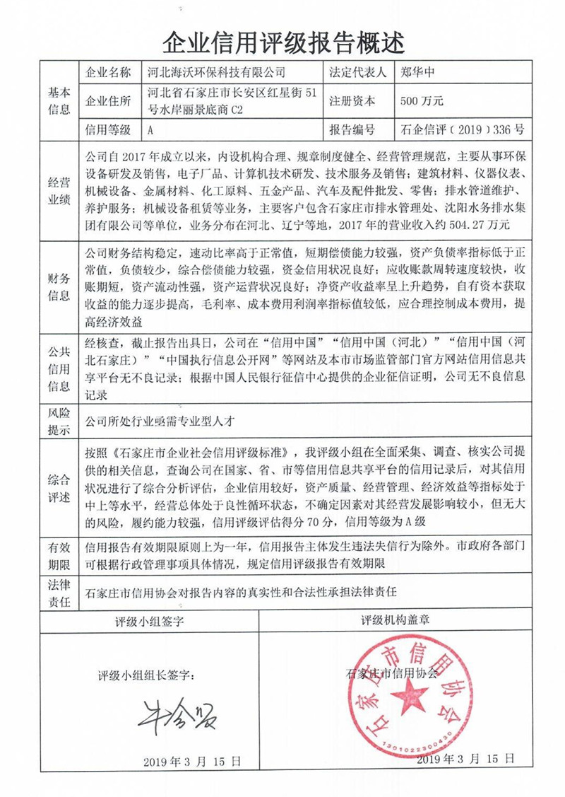 河北海沃环保科技有限公司