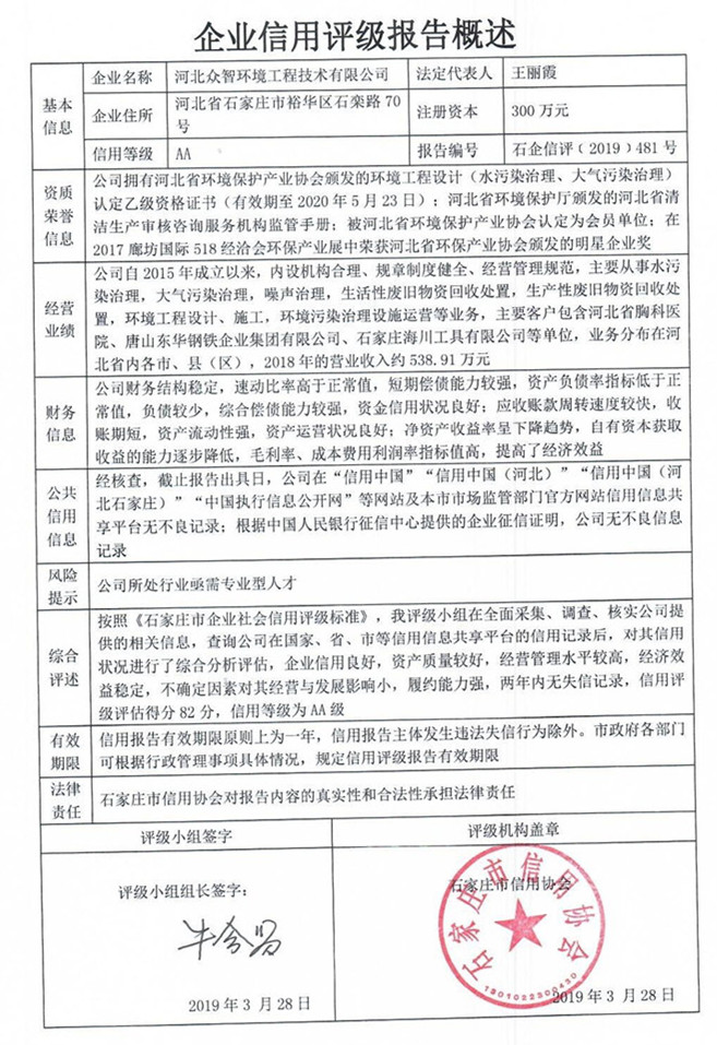 河北众智环境工程技术有限公司