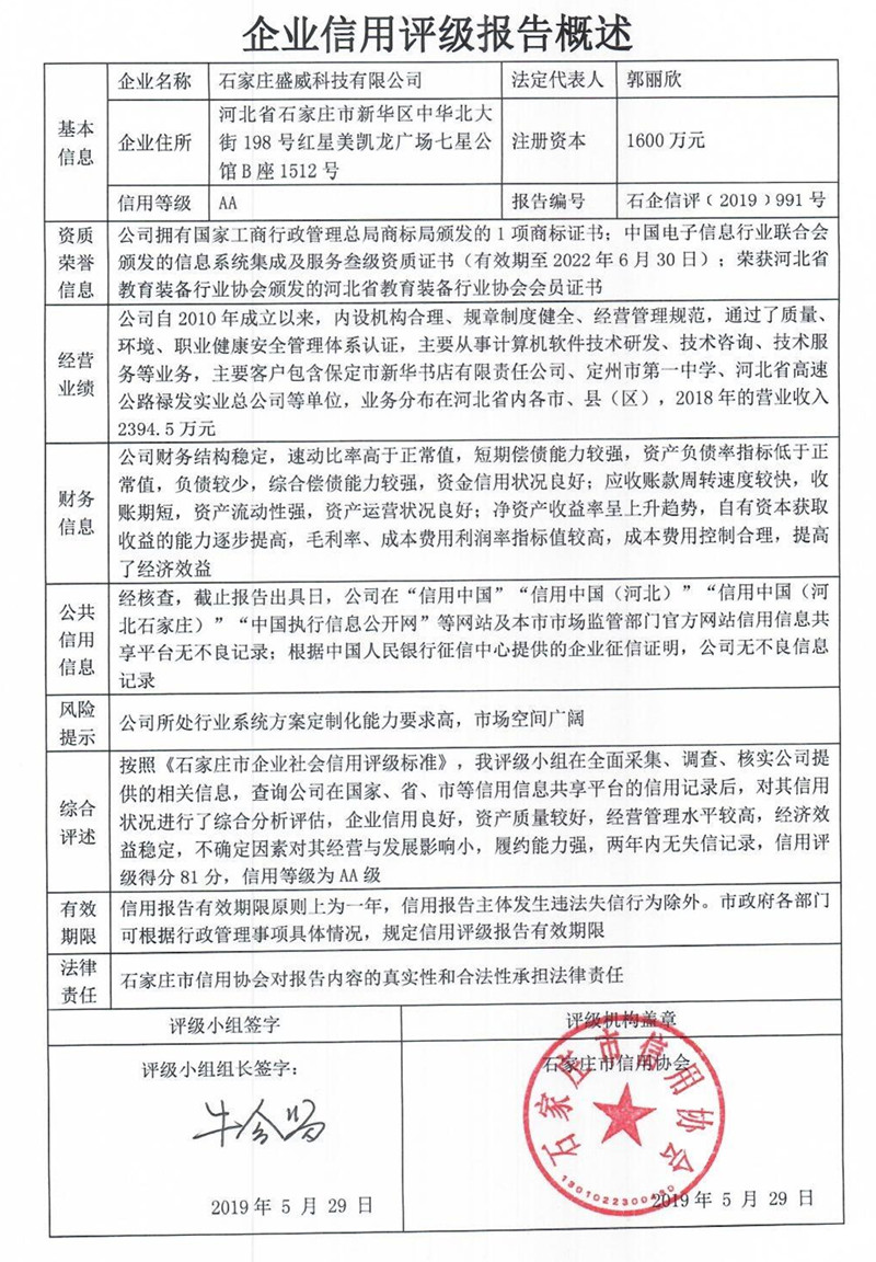石家庄盛威科技有限公司