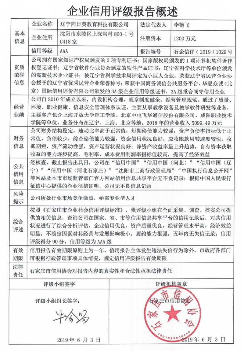 辽宁向日葵教育科技有限公司