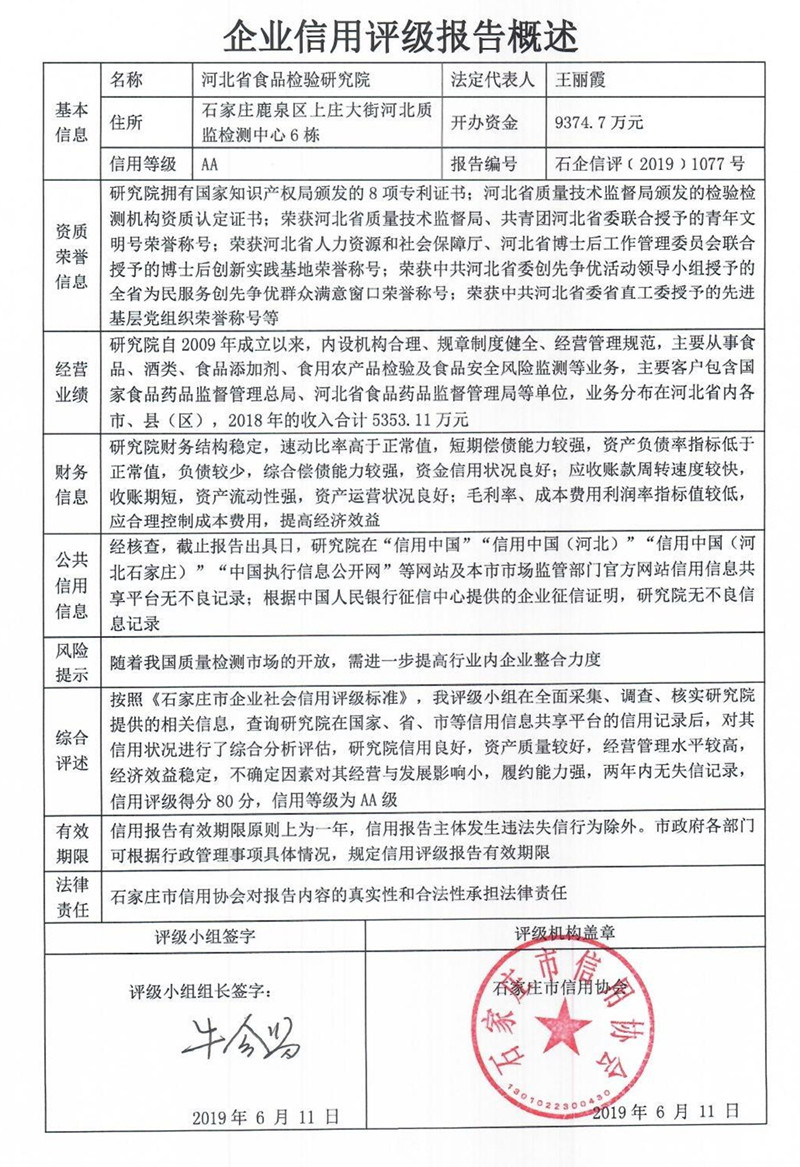 河北省食品检验研究院
