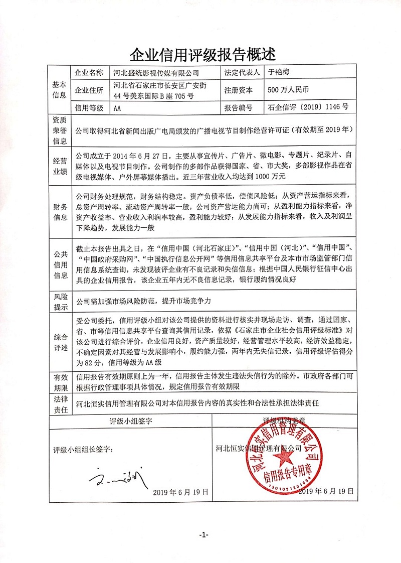 河北盛统影视传媒有限公司