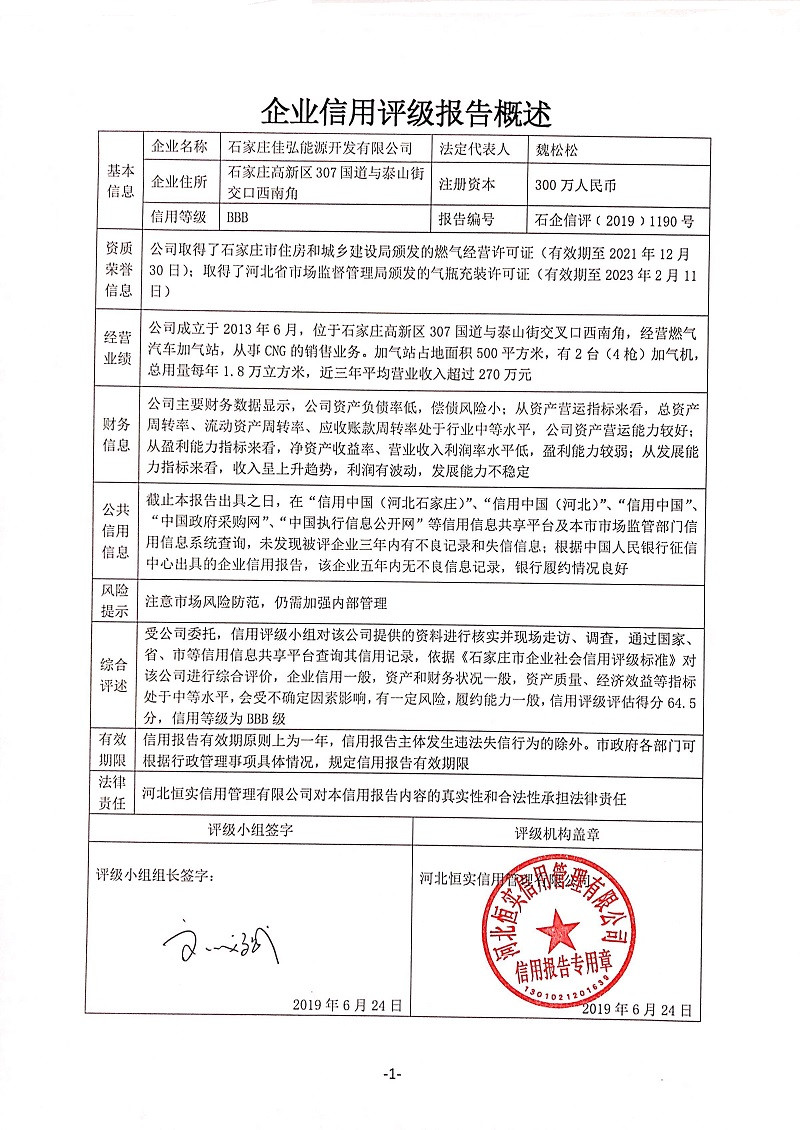 石家庄佳弘能源开发有限公司