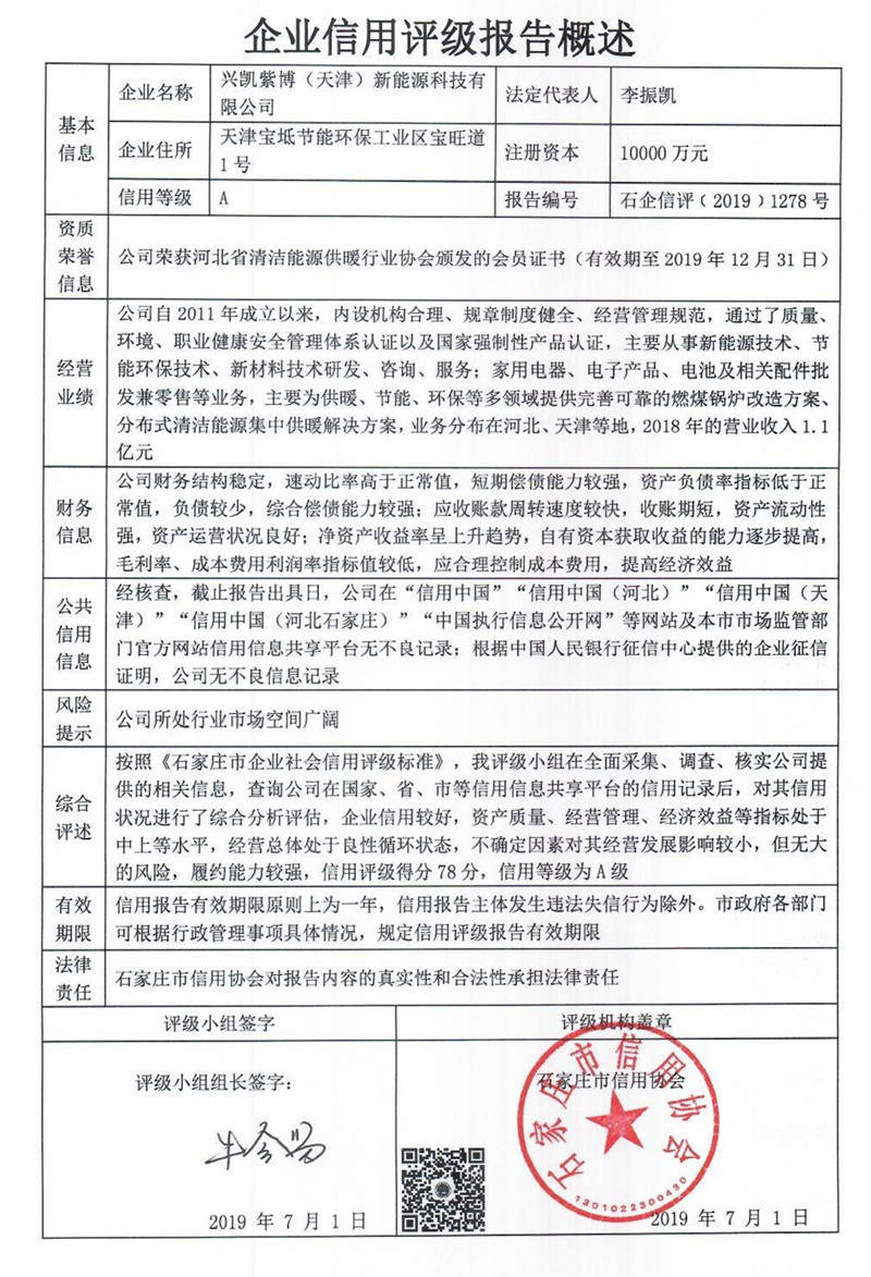 兴凯紫博（天津）新能源科技有限公司