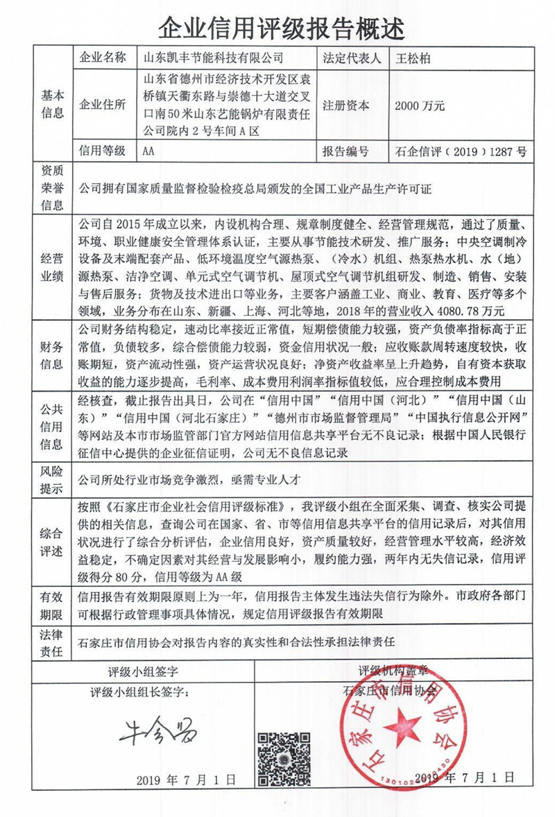 山东凯丰节能科技有限公司