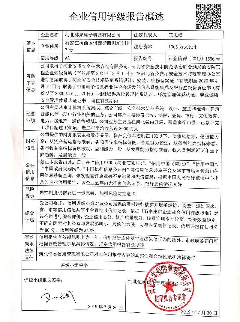 河北林泉电子科技有限公司