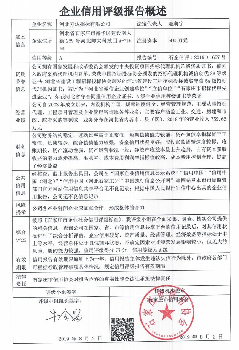 河北方达招标有限公司