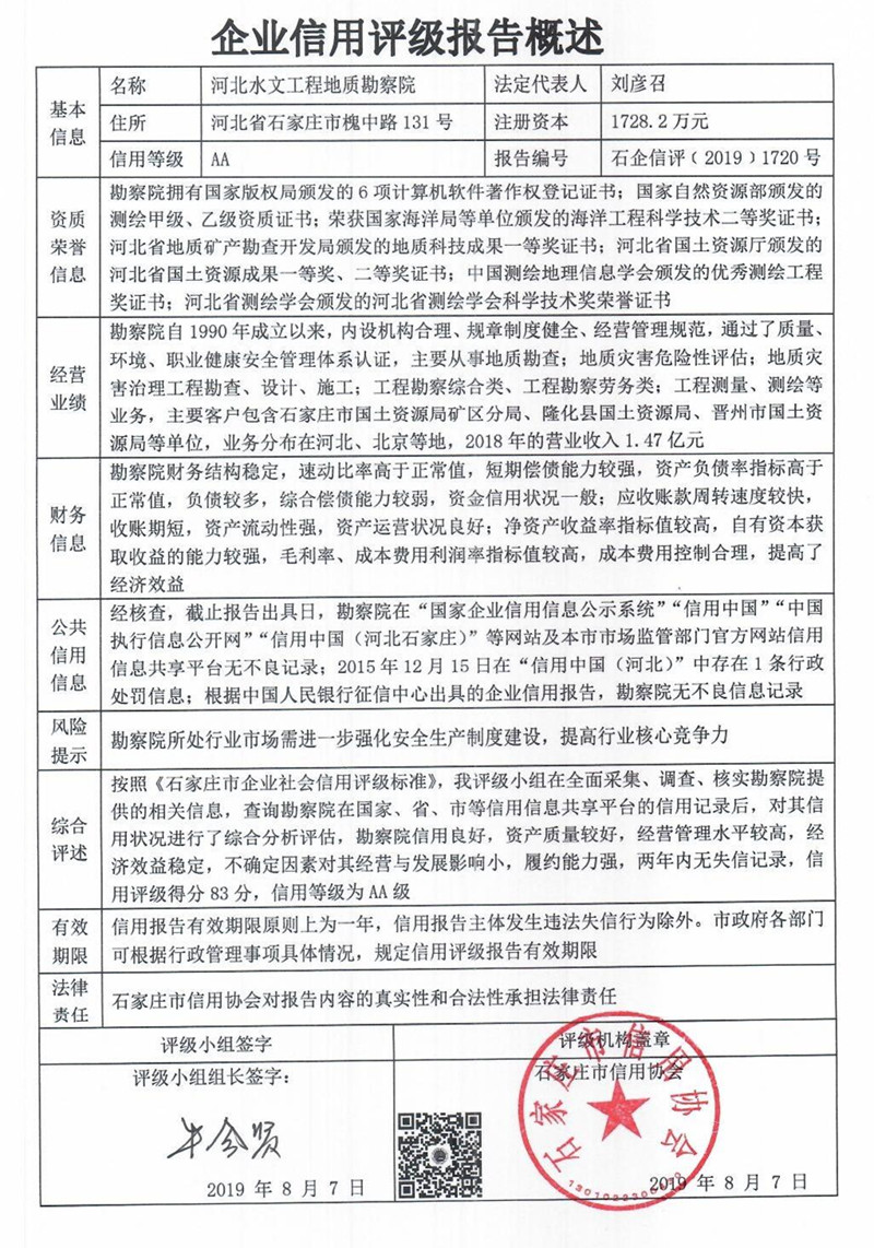 河北水文工程地质勘察院