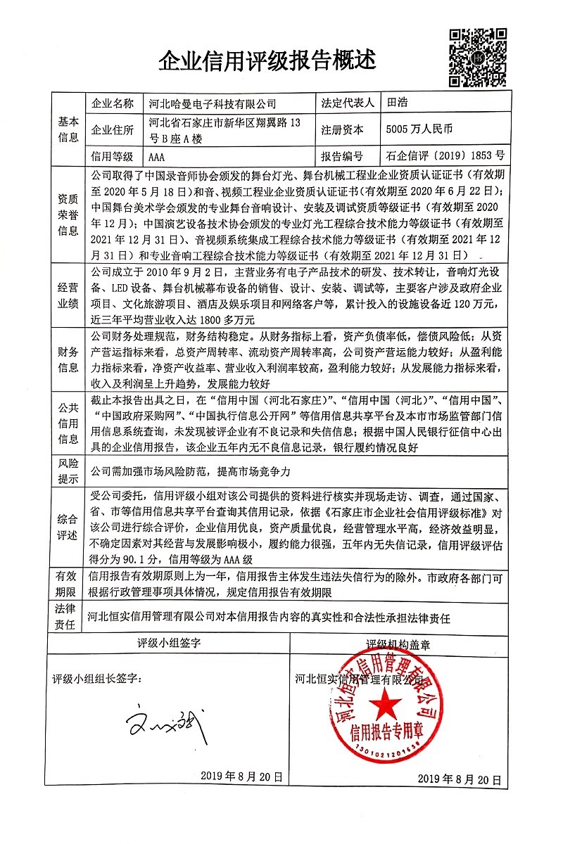 河北哈曼电子科技有限公司