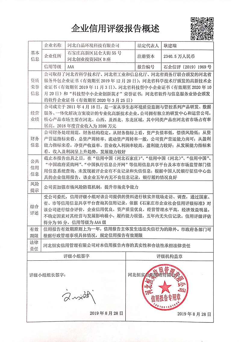 河北白晶环境科技有限公司
