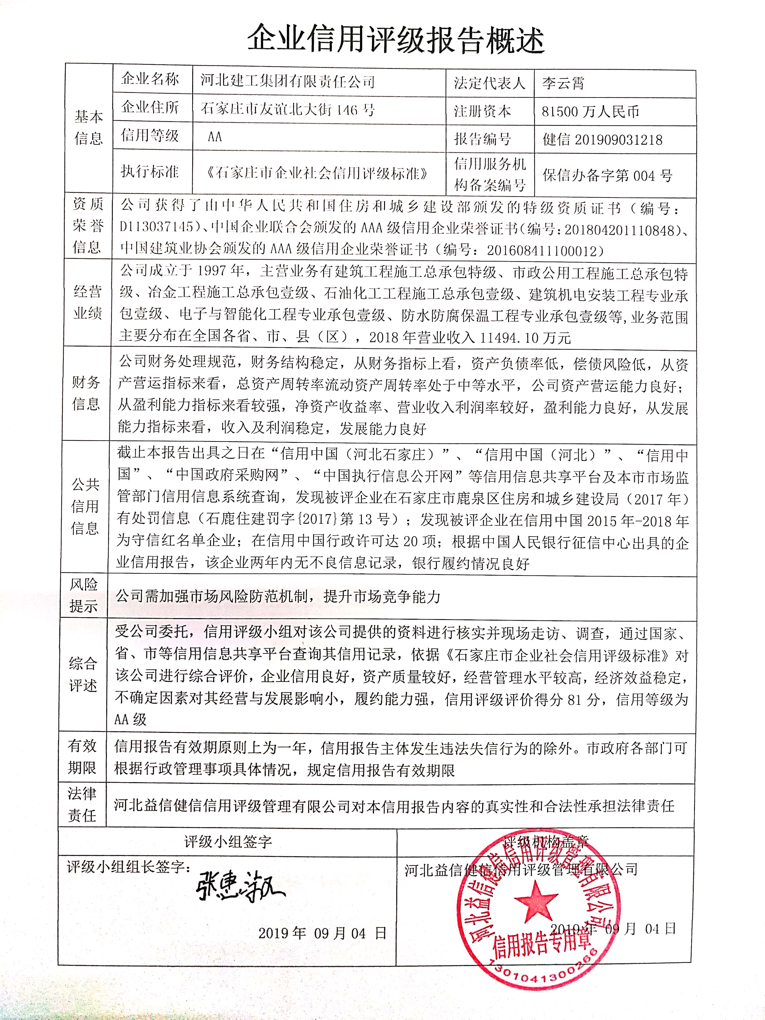 河北建工集团有限责任公司