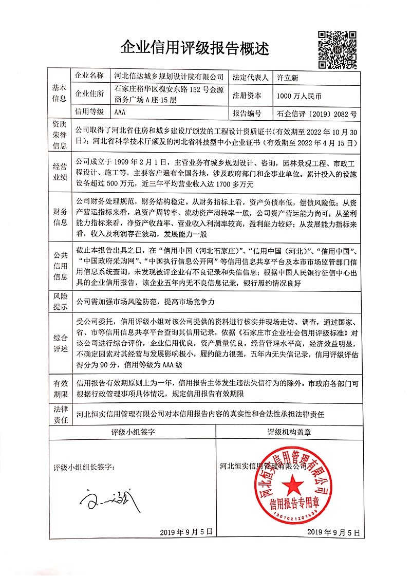 河北信达城乡规划设计院有限公司