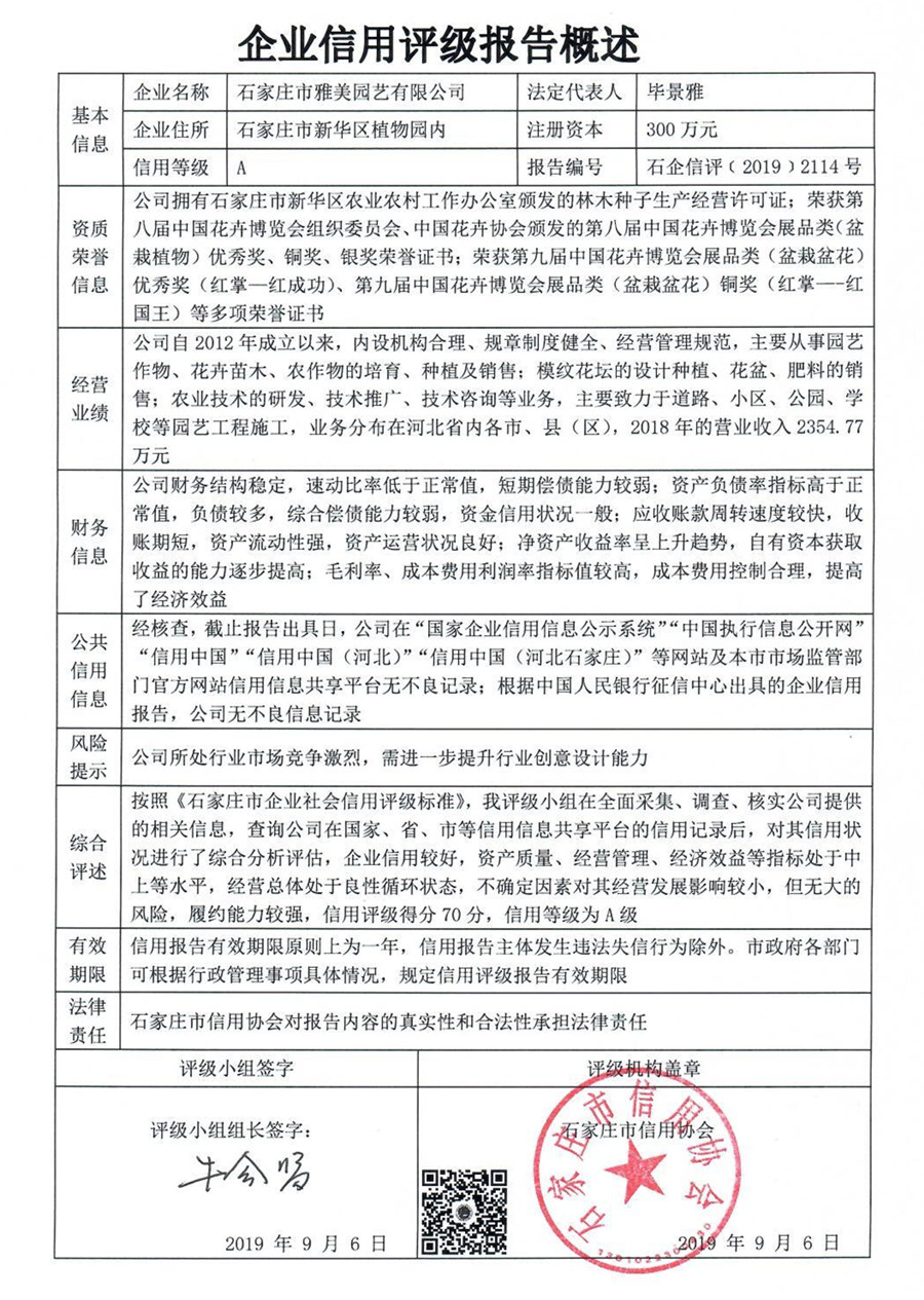 石家庄市雅美园艺有限公司