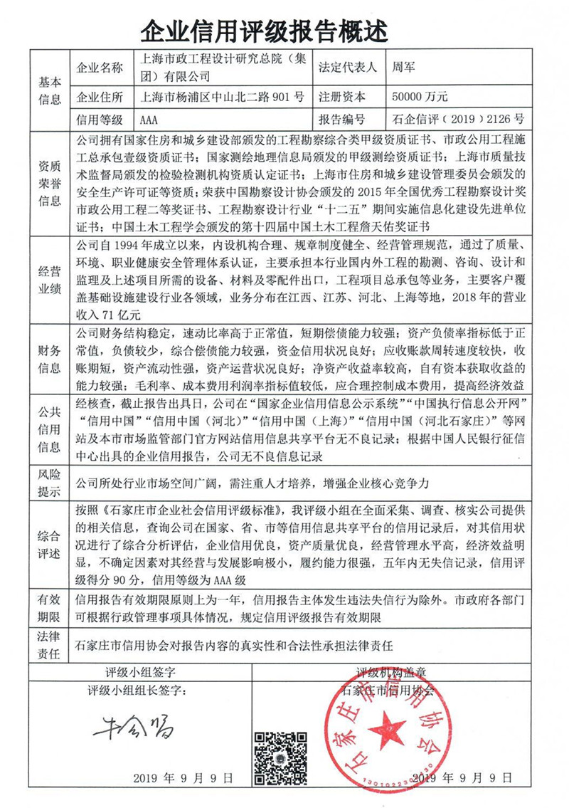 上海市政工程设计研究总院（集团）有限公司