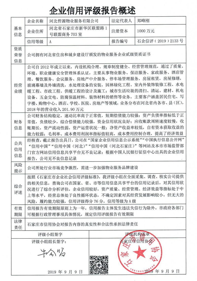 河北哲源物业服务有限公司