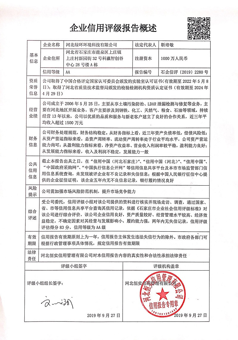 河北绿环环境科技有限公司