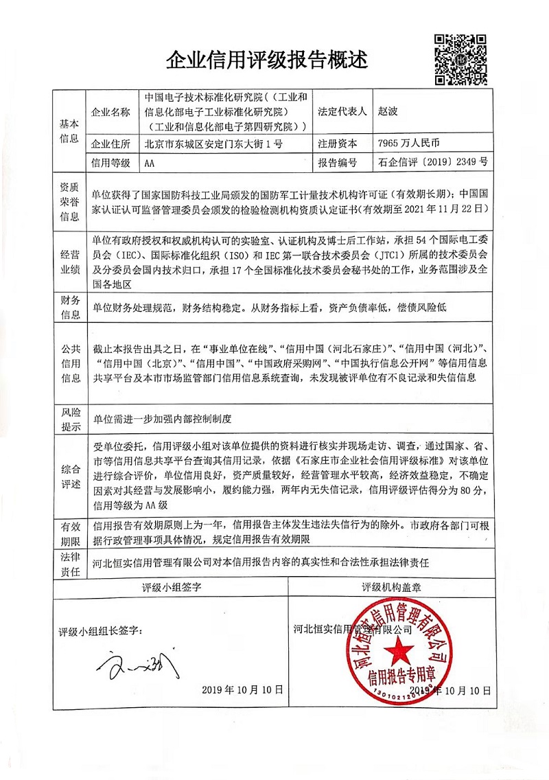 中国电子技术标准化研究院