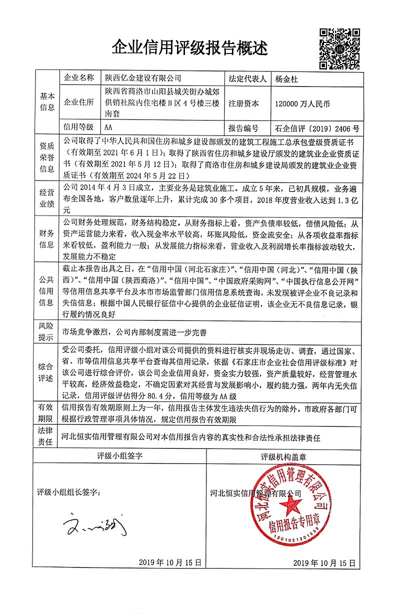 陕西亿金建设有限公司