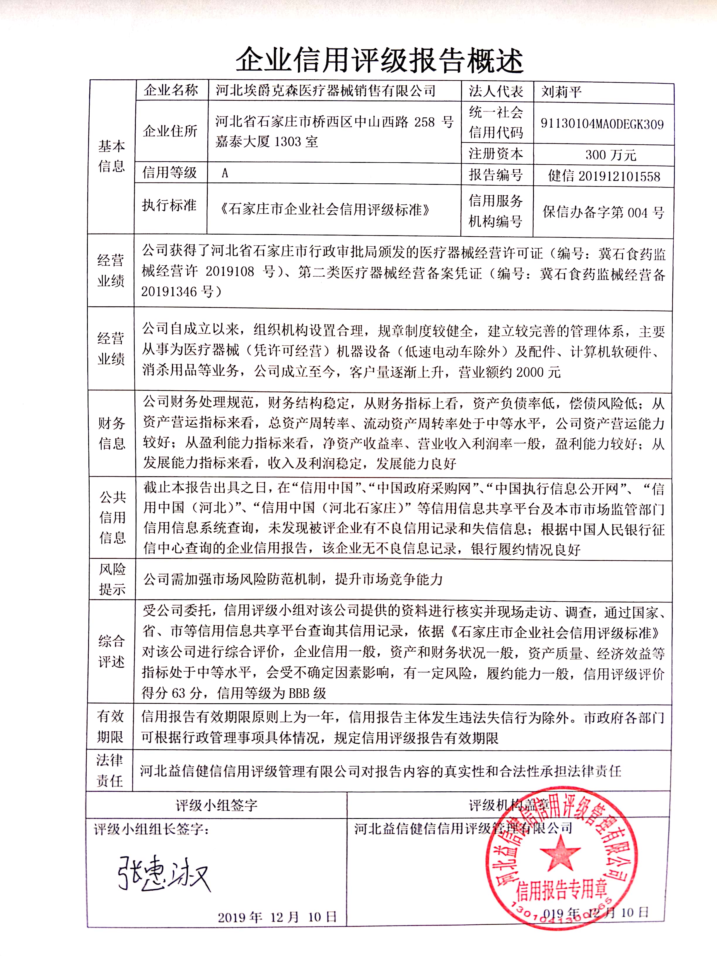 河北埃爵克森医疗器械销售有限公司