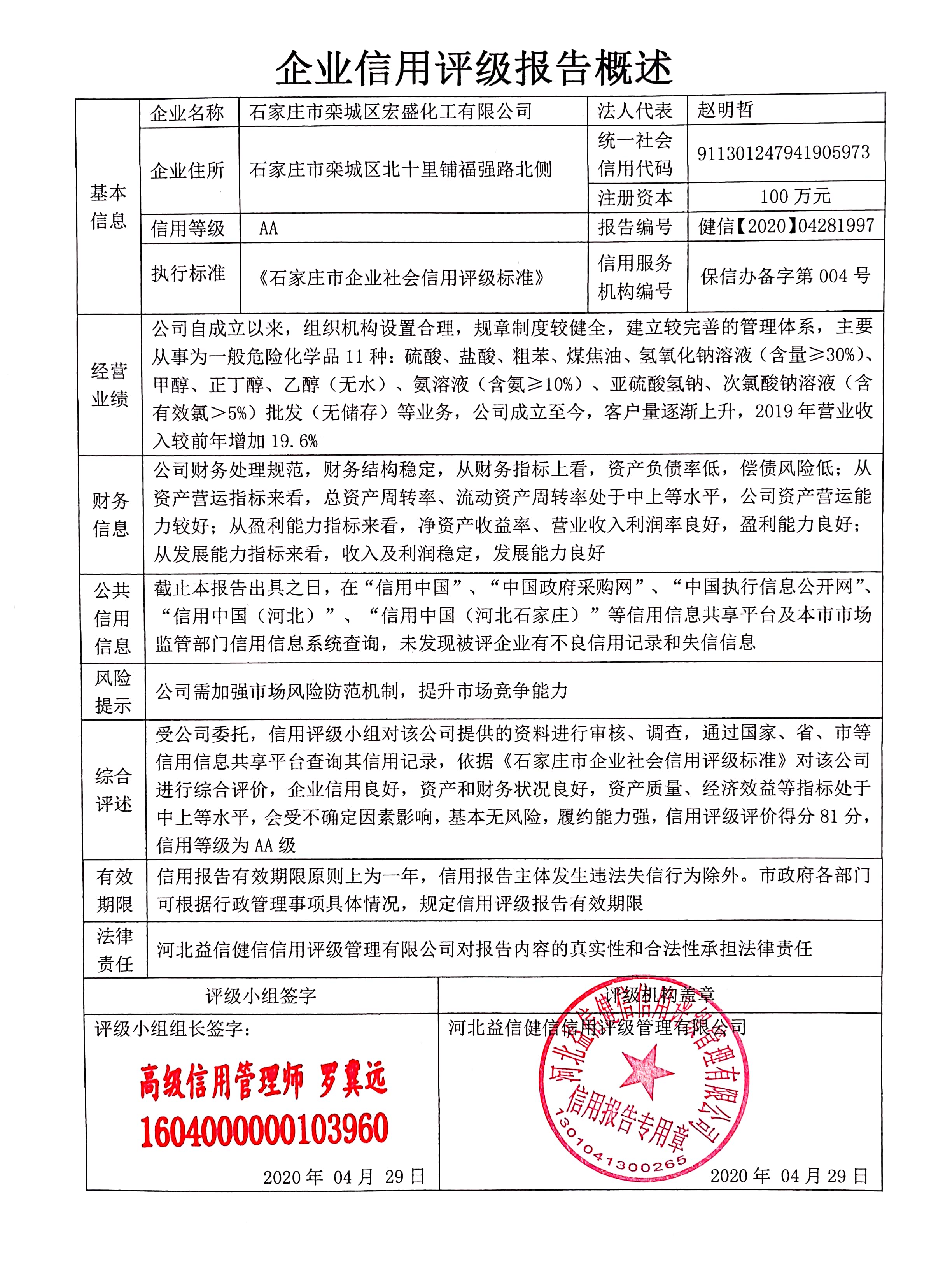 石家庄市栾城区宏盛化工有限公司