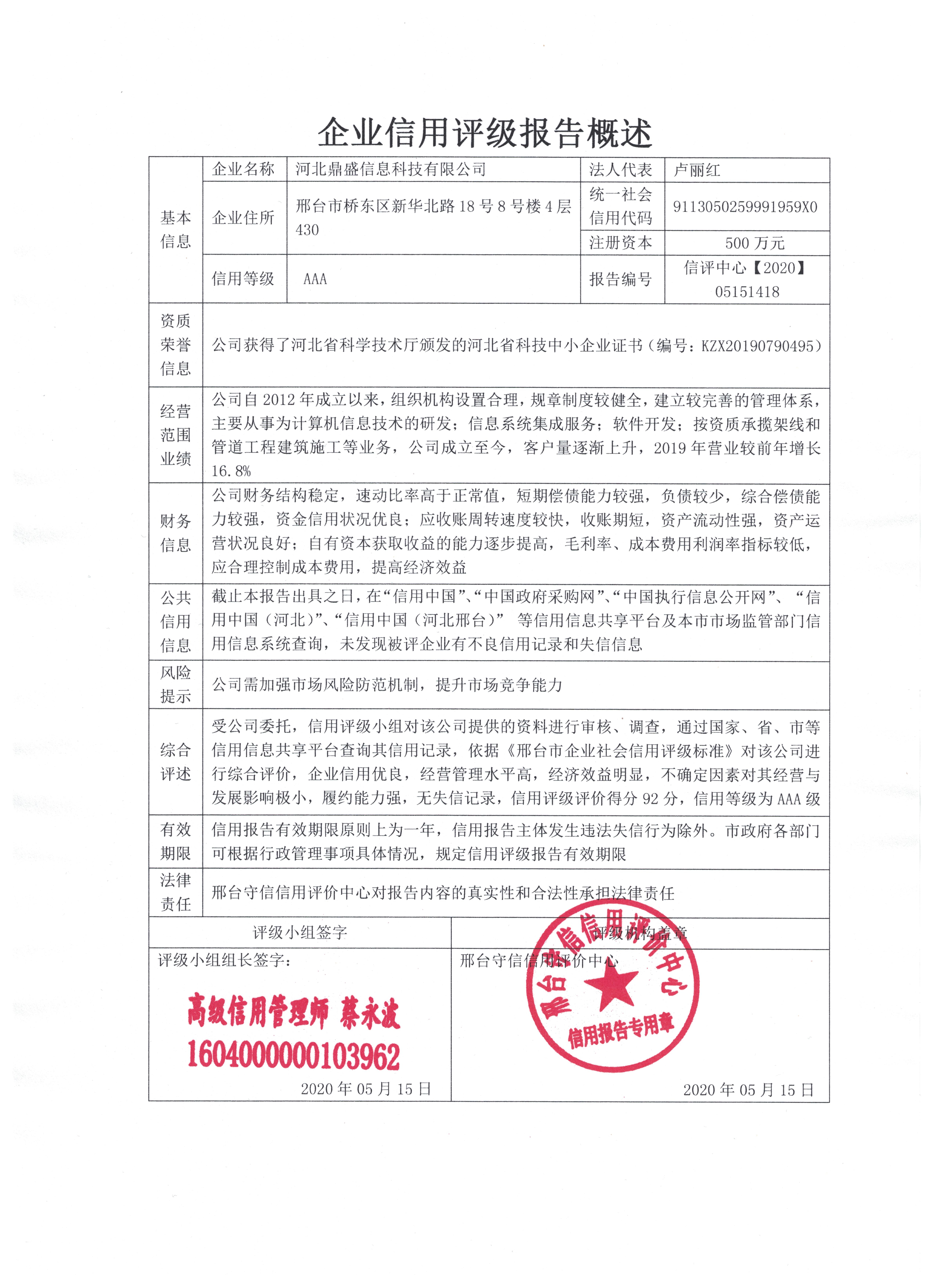 河北鼎盛信息科技有限公司