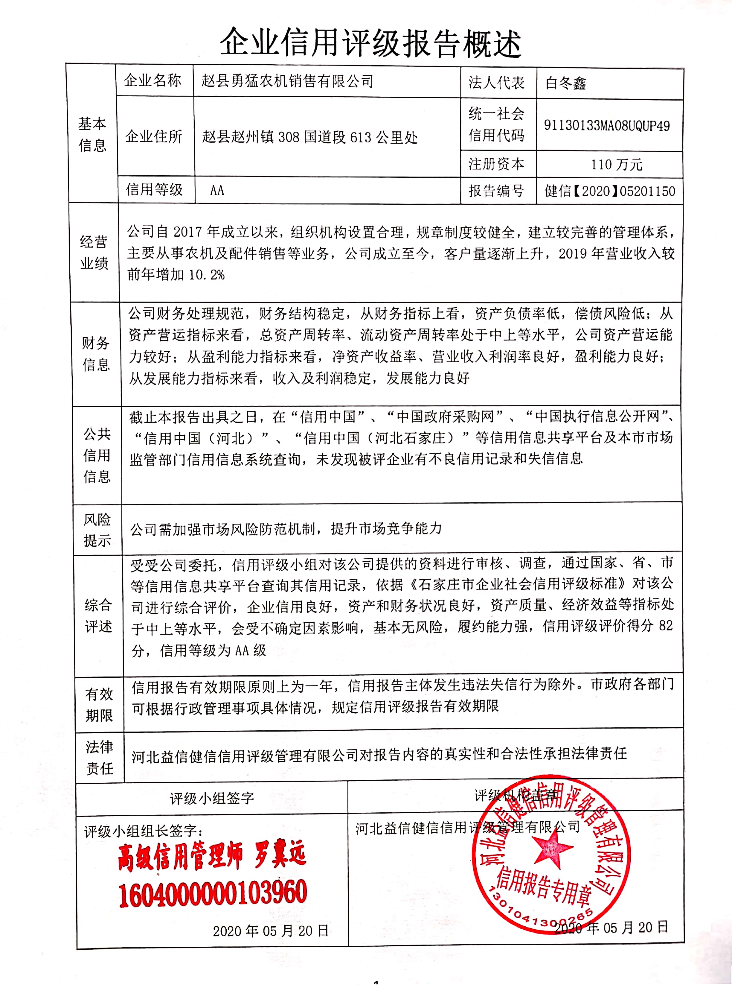 赵县勇猛农机销售有限公司
