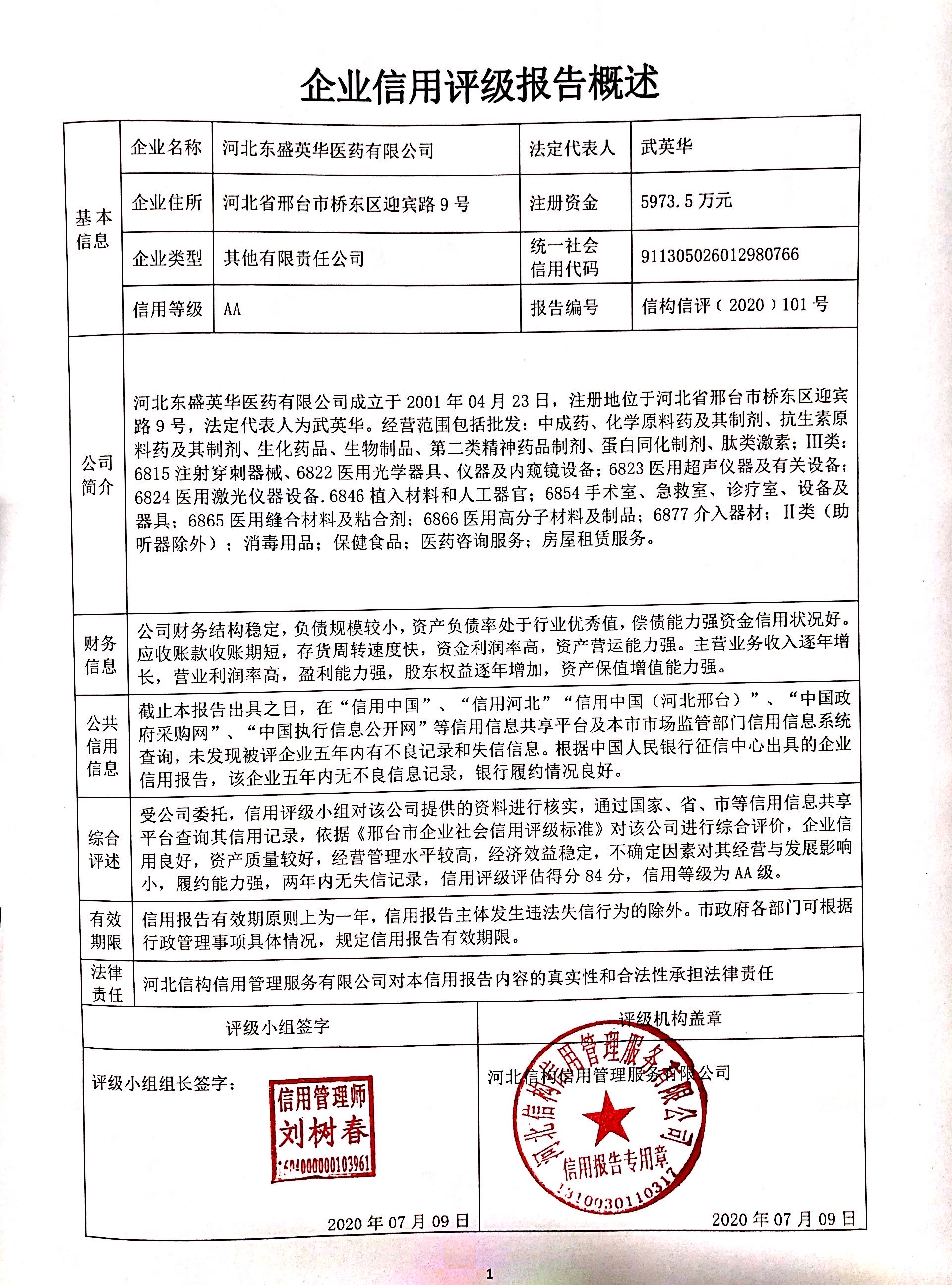 河北东盛英华医药有限公司