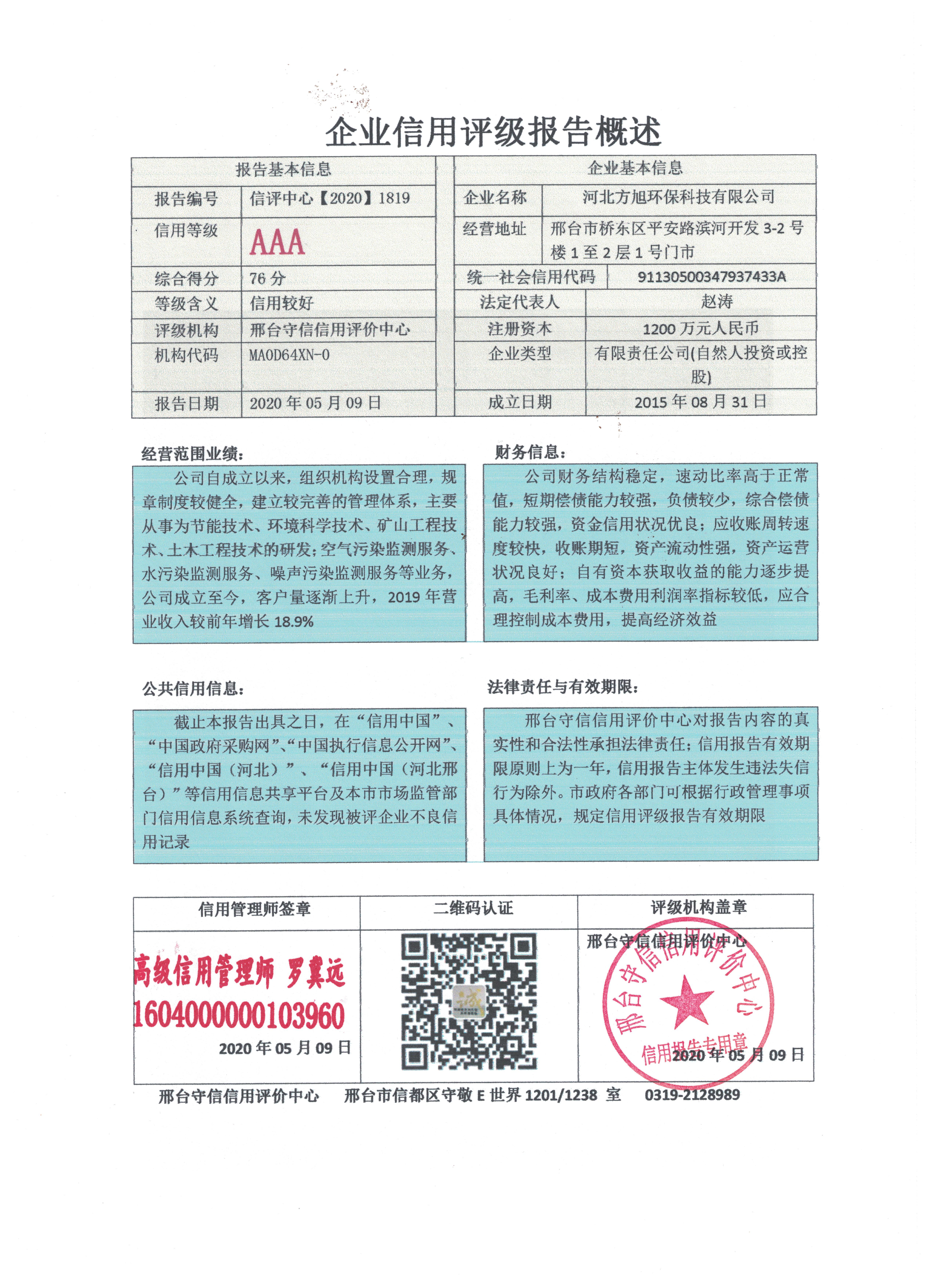 河北方旭环保科技有限公司