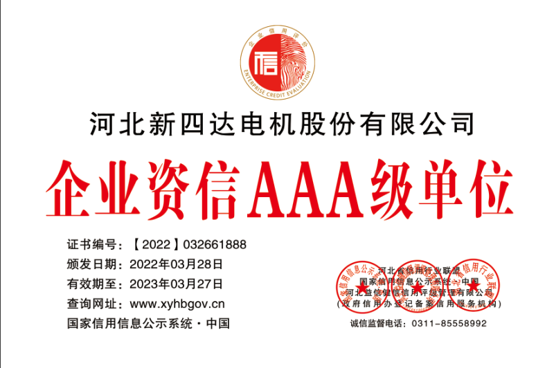 河北新四达电机股份有限公司